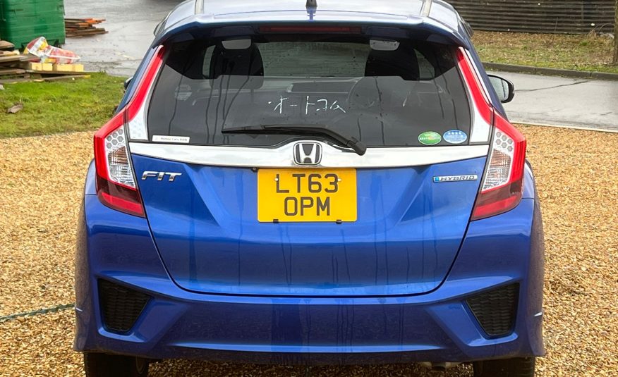 HONDA JAZZ / FIT 2013, S PACKAGE, 1.5 PETROL HYBRID FULLY LOADED, 5 SEATER, PEARL BLUE PAINT, BLACK CLOTH INTERIOR