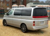 NISSAN ELGRAND 2007, HIGHWAY STAR, 2.5 V6 PETROL FULLY LOADED, 8 SEATER, ALLOYS, PEARL SILVER PAINT, BEIGE CLOTH INTERIOR