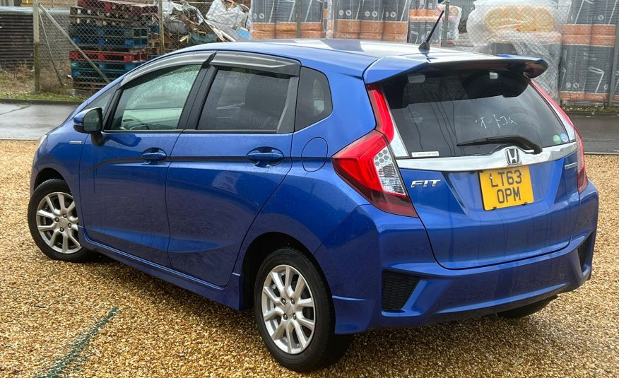 HONDA JAZZ / FIT 2013, S PACKAGE, 1.5 PETROL HYBRID FULLY LOADED, 5 SEATER, PEARL BLUE PAINT, BLACK CLOTH INTERIOR
