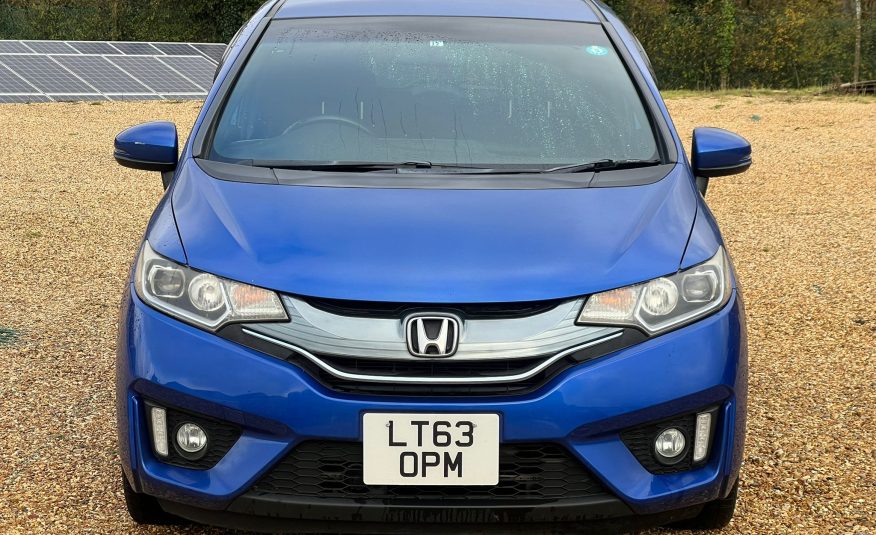 HONDA JAZZ / FIT 2013, S PACKAGE, 1.5 PETROL HYBRID FULLY LOADED, 5 SEATER, PEARL BLUE PAINT, BLACK CLOTH INTERIOR