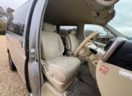 NISSAN ELGRAND 2007, HIGHWAY STAR, 2.5 V6 PETROL FULLY LOADED, 8 SEATER, ALLOYS, PEARL SILVER PAINT, BEIGE CLOTH INTERIOR