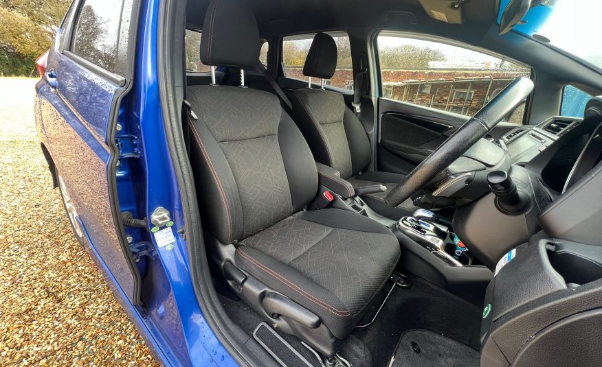 HONDA JAZZ / FIT 2013, S PACKAGE, 1.5 PETROL HYBRID FULLY LOADED, 5 SEATER, PEARL BLUE PAINT, BLACK CLOTH INTERIOR