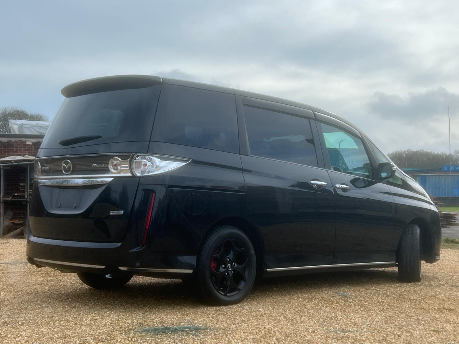 MAZDA BIANTE 2013, I-STOP, 2.0 PETROL FULLY LOADED, 8 SEATER, PEARL BLACK PAINT, BLACK CLOTH INTERIOR