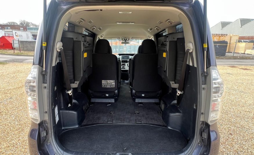 TOYOTA VOXY 2013, X EDITION, 2.0 PETROL FULLY LOADED, 8 SEATER, PEARL VIOLET PAINT, BLACK CLOTH INTERIOR