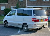 TOYOTA ALPHARD 2002, L EDITION, 3.0 V6 PETROL / LPG FULLY LOADED, 5 SEATER REAR CONVERSION , PEARL WHITE PAINT, BEIGE CLOTH INTERIOR