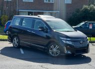 NISSAN ELGRAND 2012, HIGHWAY STAR 3.5 V6 PETROL FULLY LOADED, 7 SEATER, SUNROOF, PEARL BLACK PAINT, BLACK LEATHER INTERIOR
