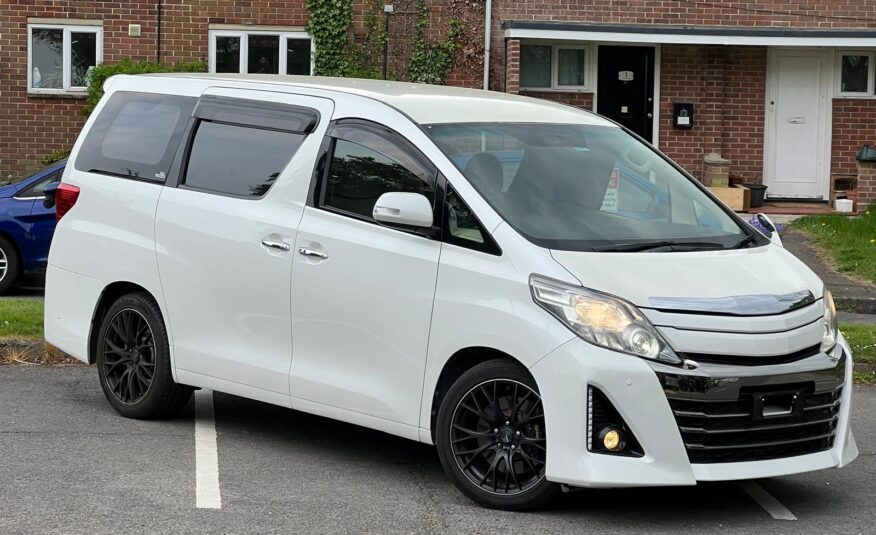 TOYOTA ALPHARD 2009, 240S GAZOO SPORT, 2.4 PETROL FULLY LOADED, 7 SEATER, ALLOYS, GAZOO BODYKIT, PEARL WHITE PAINT, BEIGE CLOTH INTERIOR