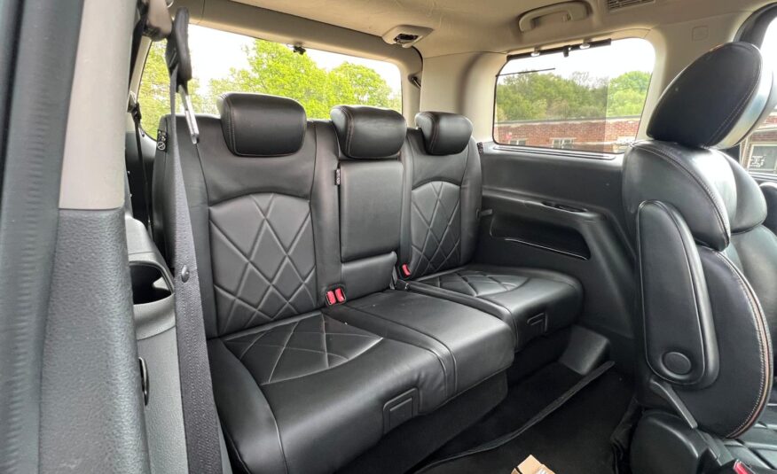 NISSAN ELGRAND 2014, HIGHWAY STAR 3.5 V6 PETROL FULLY LOADED, 7 SEATER, SUNROOF, PEARL GREY PAINT, BLACK LEATHER INTERIOR