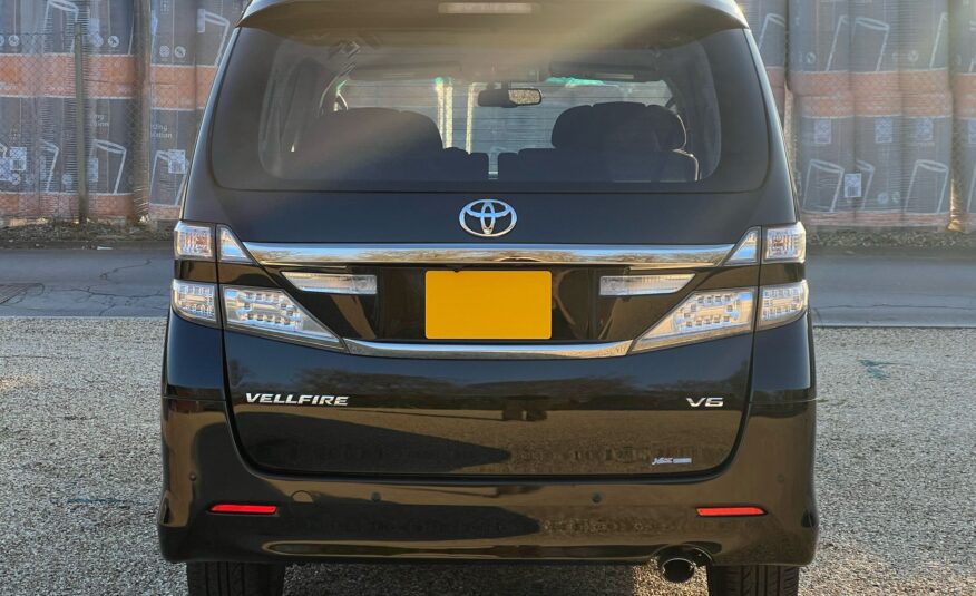 TOYOTA VELLFIRE 2011, G EDITION, 3.5Z V6 PETROL FULLY LOADED, 7 SEATER, ALLOYS, PEARL BLACK PAINT, BLACK CLOTH INTERIOR