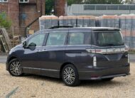 NISSAN ELGRAND 2014, HIGHWAY STAR 3.5 V6 PETROL FULLY LOADED, 7 SEATER, SUNROOF, PEARL GREY PAINT, BLACK LEATHER INTERIOR