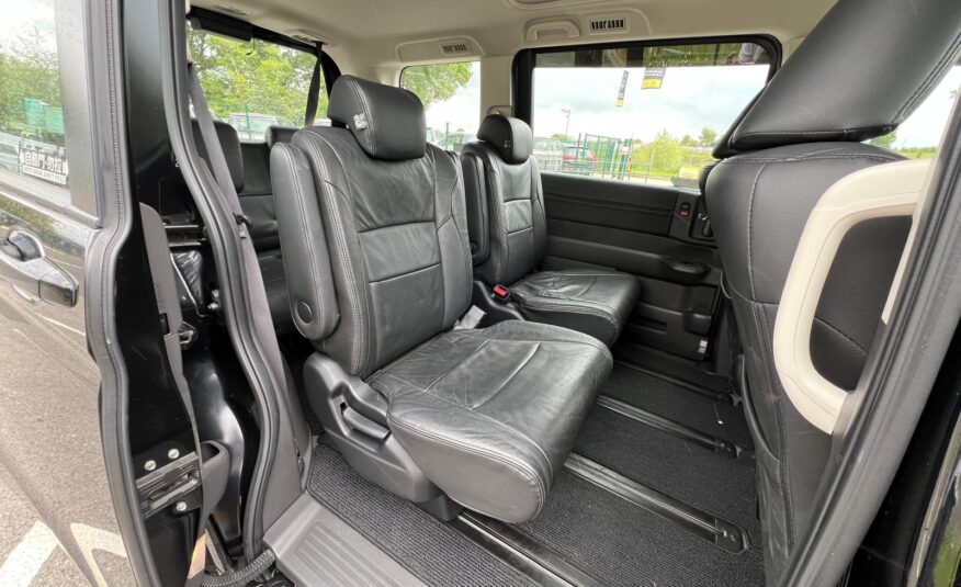 HONDA STEPWAGON 2014, SPADA, 2.0 PETROL FULLY LOADED, 7 SEATER, SUNROOF, PEARL BLACK PAINT, BLACK LEATHER INTERIOR