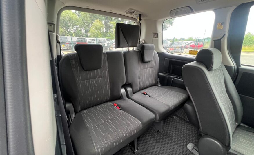 TOYOTA VOXY 2012, X EDITION, 2.0 PETROL FULLY LOADED, 8 SEATER, ALLOYS, DARK VIOLET PEARL METALLIC PAINT, BLACK CLOTH INTERIOR