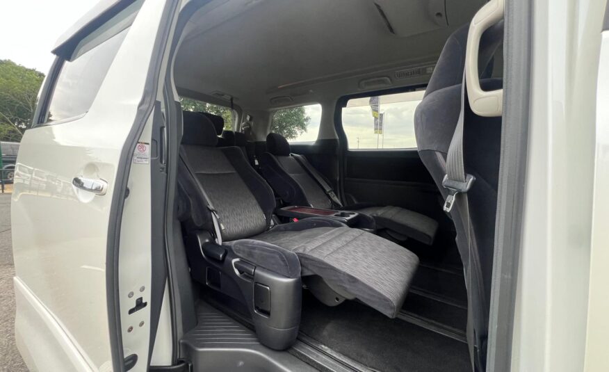 TOYOTA ALPHARD 2009, 240S PRIME SELECTION, 2.4 PETROL FULLY LOADED, 7 SEATER, PEARL WHITE PAINT, BLACK CLOTH INTERIOR