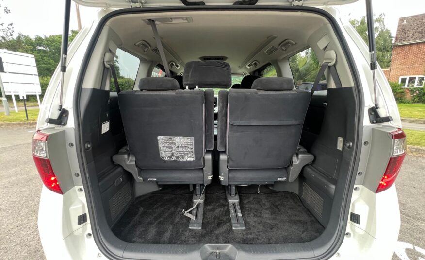 TOYOTA ALPHARD 2009, 240S PRIME SELECTION, 2.4 PETROL FULLY LOADED, 7 SEATER, PEARL WHITE PAINT, BLACK CLOTH INTERIOR