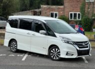 NISSAN SERENA 2018, PURE DRIVE, 2.0 PETROL HYBRID FULLY LOADED, 8 SEATER, PEARL WHITE PAINT, BLACK CLOTH INTERIOR