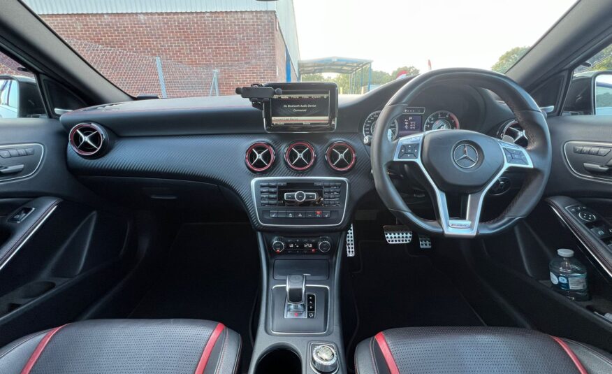 MERCEDES-BENZ A45 AMG 2013, 2.0 DCT PETROL FULLY LOADED, 5 SEATER, POLAR SILVER PAINT, BLACK LEATHER INTERIOR
