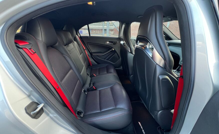 MERCEDES-BENZ A45 AMG 2013, 2.0 DCT PETROL FULLY LOADED, 5 SEATER, POLAR SILVER PAINT, BLACK LEATHER INTERIOR