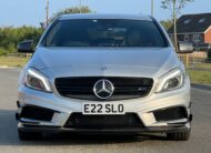 MERCEDES-BENZ A45 AMG 2013, 2.0 DCT PETROL FULLY LOADED, 5 SEATER, POLAR SILVER PAINT, BLACK LEATHER INTERIOR