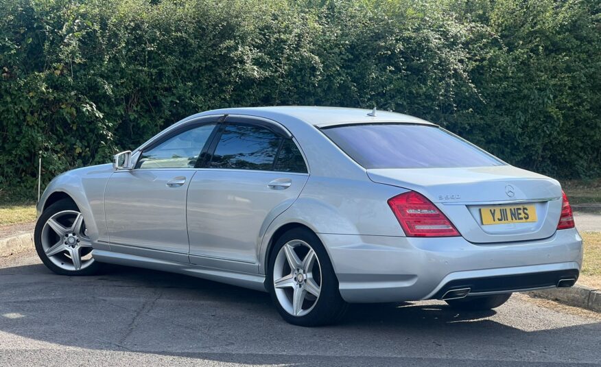 MERCEDES S550 2011, EXECUTIVE, 5.5 V8 PETROL FULLY LOADED, 5 SEATER, IRIDIUM SILVER PAINT, BLACK LEATHER INTERIOR