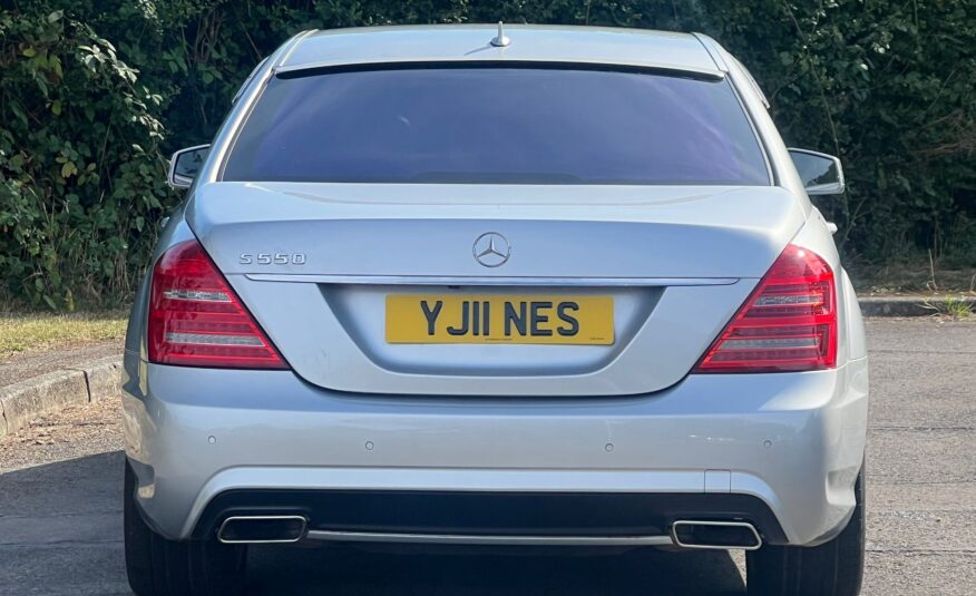MERCEDES S550 2011, EXECUTIVE, 5.5 V8 PETROL FULLY LOADED, 5 SEATER, IRIDIUM SILVER PAINT, BLACK LEATHER INTERIOR