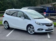 VAUXHALL ZAFIRA TOURER 2017, SRI NAV, 1.4 PETROL FULLY LOADED, 7 SEATER, GLACIER WHITE PAINT, BLACK CLOTH INTERIOR