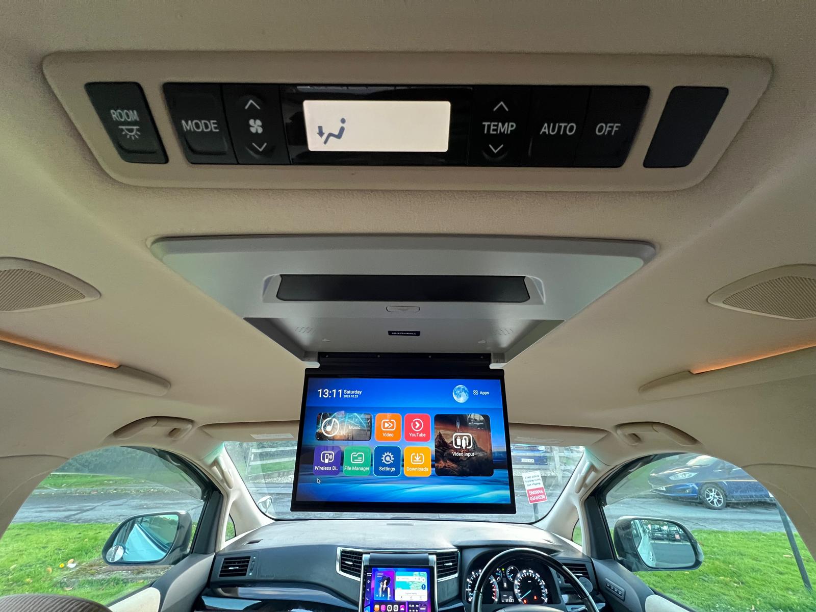 TOYOTA ALPHARD 2009, 240Z PLATINUM SELECTION, 2.4 PETROL FULLY LOADED, 7 SEATER, BODYKIT, ALLOYS, PEARL WHITE PAINT, BEIGE CLOTH INTERIOR