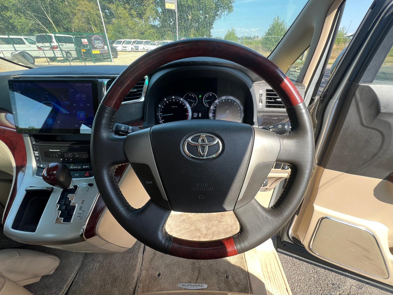 TOYOTA ALPHARD 2008, L PACKAGE, 3.5 V6 PETROL FULLY LOADED, 7 SEATER, CLASSIC SILVER PAINT, BEIGE LEATHER INTERIOR