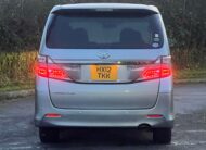 TOYOTA VELLFIRE 2012, 240Z PLATINUM SELECTION II, 2.4 PETROL FULLY LOADED, 7 SEATER, SILVER METALLIC PAINT, BLACK CLOTH INTERIOR