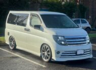 NISSAN ELGRAND 2008, AUTECH RIDER NISMO SPEC, 2.5 V6 PETROL FULLY LOADED, 8 SEATER, WHITE PEARL PAINT, BLACK LEATHER INTERIOR