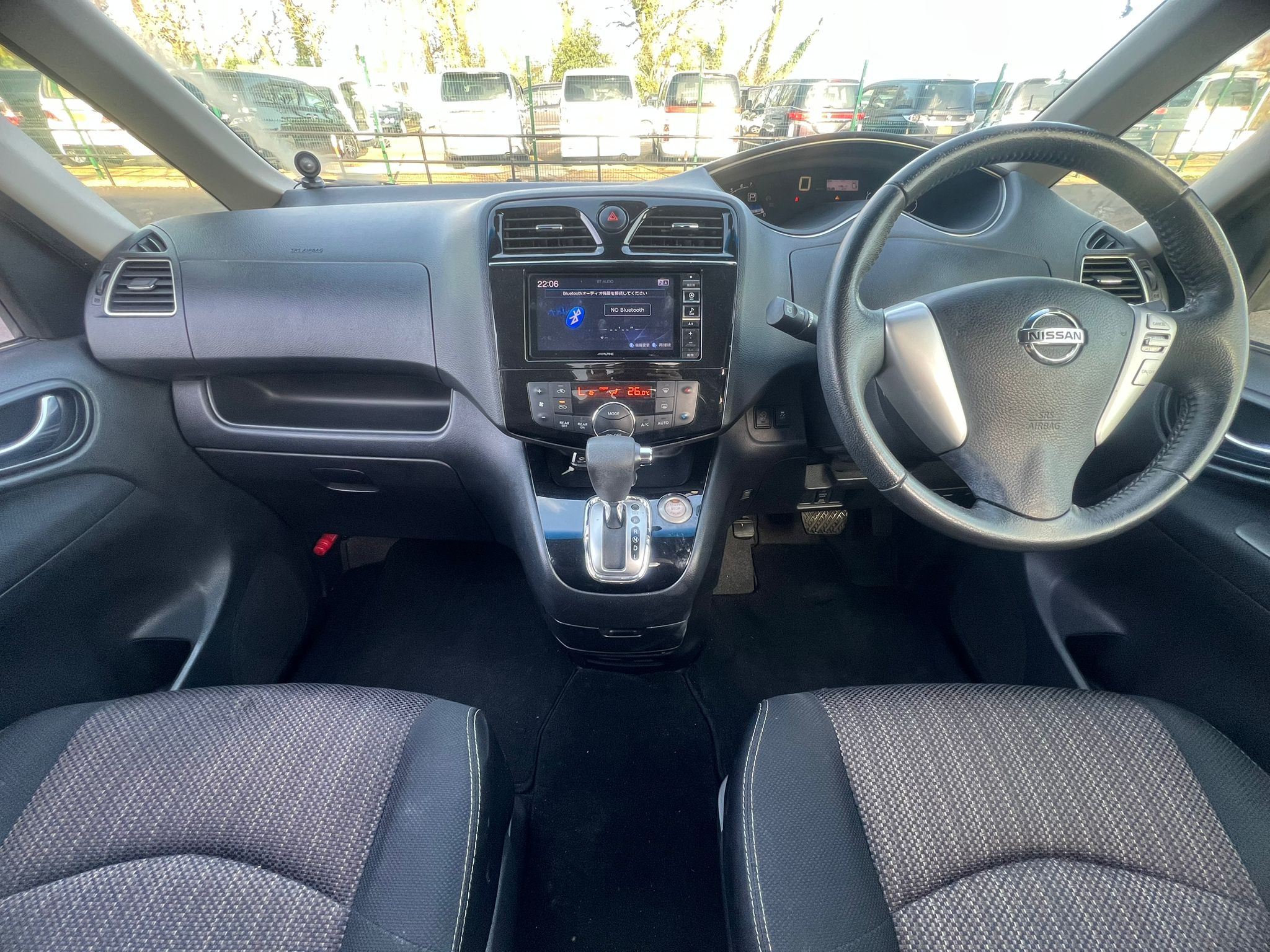 NISSAN SERENA 2015, HIGHWAY STAR, 2.0 PETROL HYBRID FULLY LOADED, 8 SEATER, ORANGE METALLIC PAINT, BLACK CLOTH INTERIOR