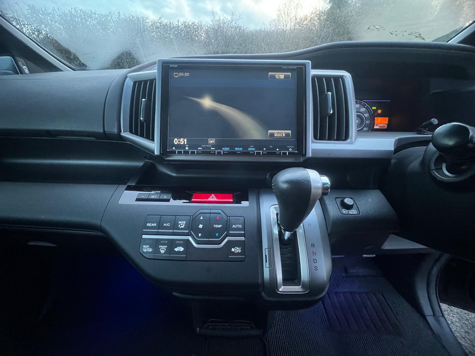 HONDA STEPWAGON 2013, SPADA COOL SPIRIT, 2.0 PETROL FULLY LOADED, 8 SEATER, ALLOYS, PREMIUM BLACK PEARL PAINT, BLACK HALF LEATHER INTERIOR