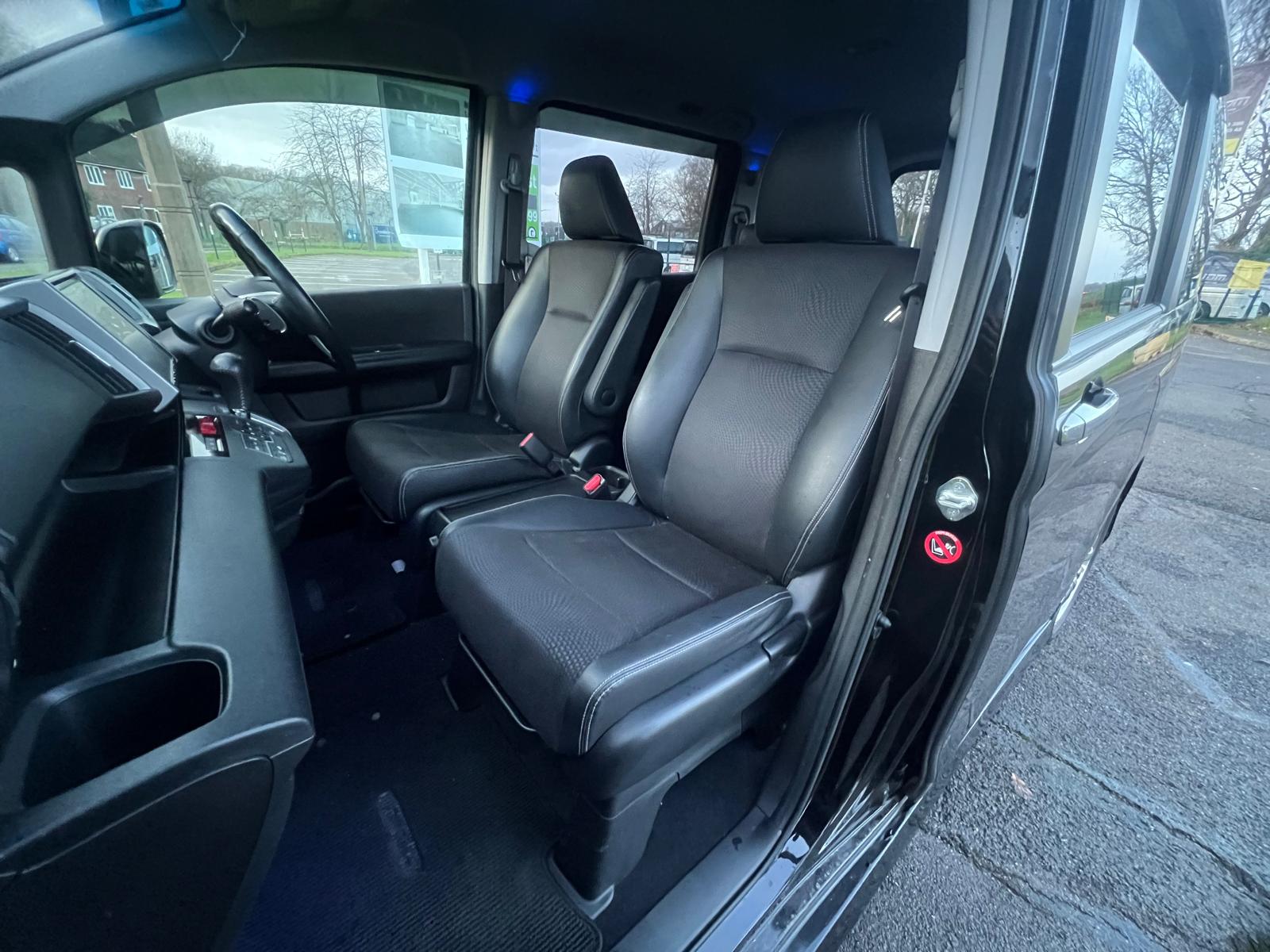 HONDA STEPWAGON 2013, SPADA COOL SPIRIT, 2.0 PETROL FULLY LOADED, 8 SEATER, ALLOYS, PREMIUM BLACK PEARL PAINT, BLACK HALF LEATHER INTERIOR