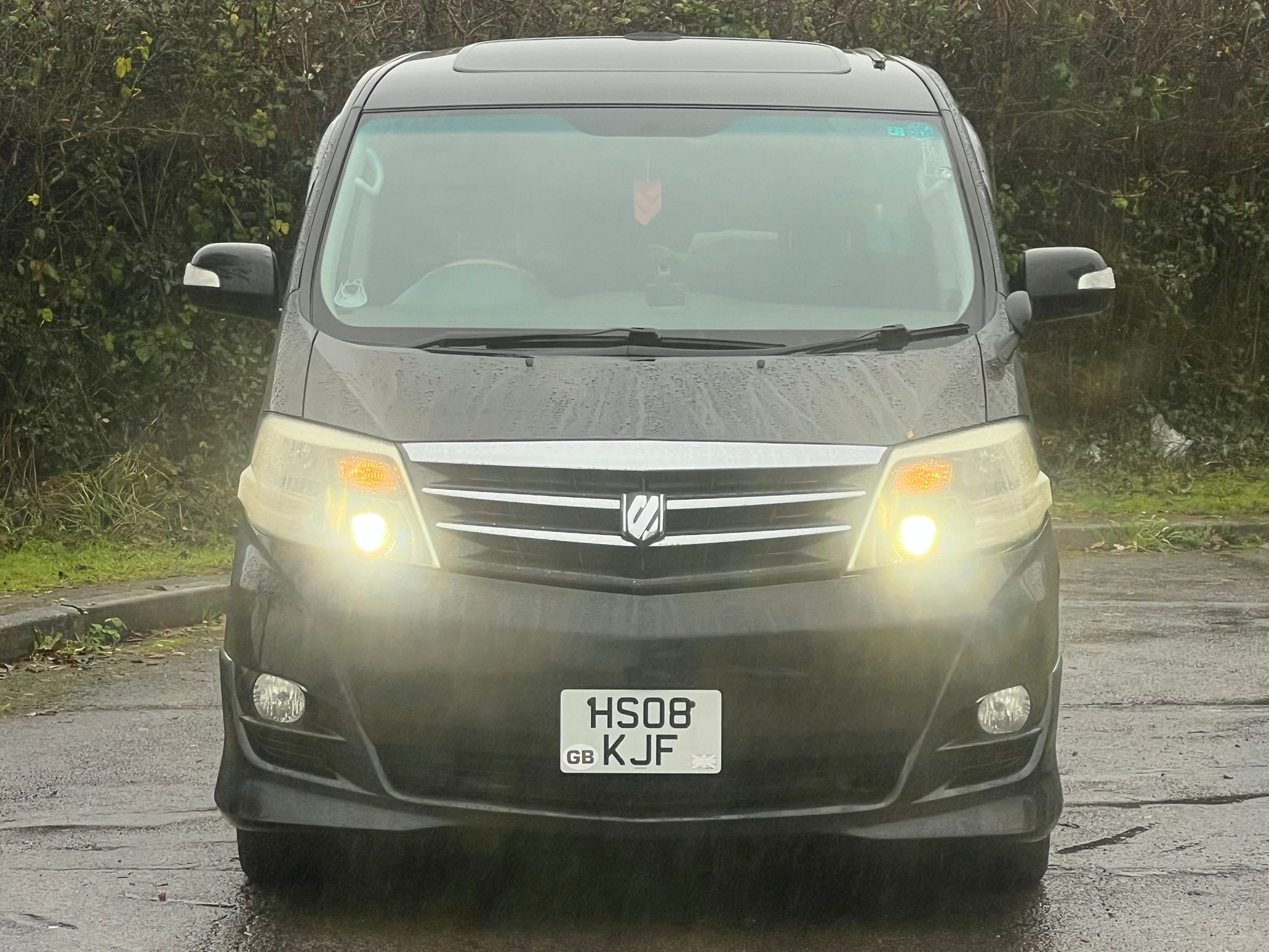 TOYOTA ALPHARD 2008, V SPEC CAMPER CONVERTED, 3.0 V6 PETROL FULLY LOADED, 5 SEATER, BLACK MICA PAINT, GREY CLOTH INTERIOR