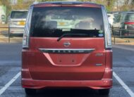 NISSAN SERENA 2015, HIGHWAY STAR, 2.0 PETROL HYBRID FULLY LOADED, 8 SEATER, ORANGE METALLIC PAINT, BLACK CLOTH INTERIOR