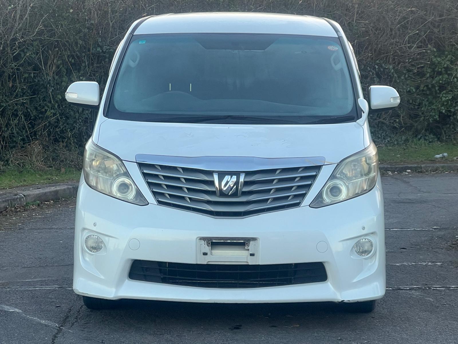 TOYOTA ALPHARD 2008, 240S PLATINUM SELECTION, 2.4 PETROL FULLY LOADED, 7 SEATER, WHITE PEARL CRYSTAL SHINE PAINT, BLACK CLOTH INTERIOR