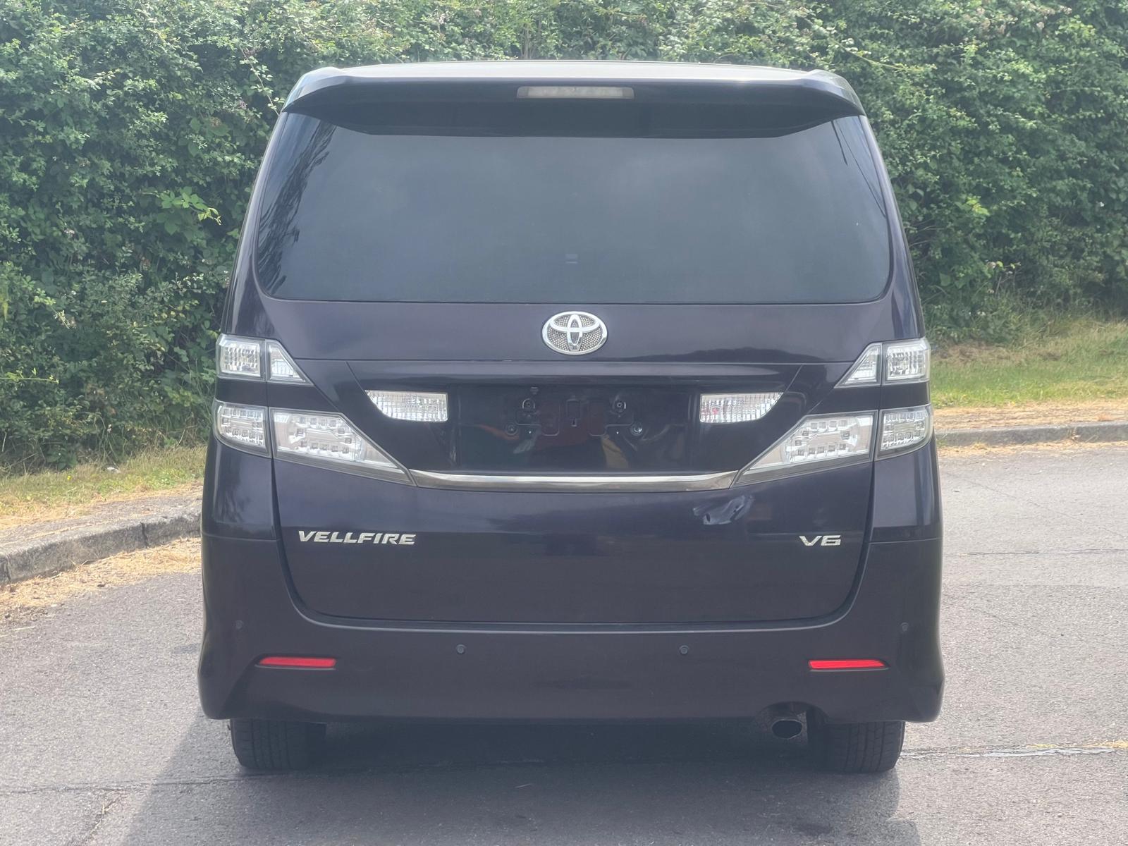 TOYOTA VELLFIRE 2008, 240S PLATINUM SELECTION, 2.4 PETROL FULLY LOADED, 7 SEATER, PEARL VIOLET PAINT, BLACK CLOTH INTERIOR
