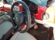 VOLKSWAGEN UP! 2012, HIGH UP!, 1.0 PETROL FULLY LOADED, 4 SEATER, TORNADO RED PAINT, BEIGE AND GREY CLOTH INTERIOR