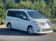 NISSAN SERENA 2009, HIGHWAY STAR, 2.0 PETROL FULLY LOADED, 8 SEATER, PEARL WHITE PAINT, BLACK CLOTH INTERIOR