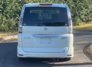 NISSAN SERENA 2009, HIGHWAY STAR, 2.0 PETROL FULLY LOADED, 8 SEATER, PEARL WHITE PAINT, BLACK CLOTH INTERIOR