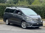 TOYOTA VELLFIRE 2009, 240S PLATINUM SELECTION, 2.4 PETROL FULLY LOADED, 7 SEATER, MAGNETIC GREY METALLIC PAINT, BLACK ALCANTARA INTERIOR