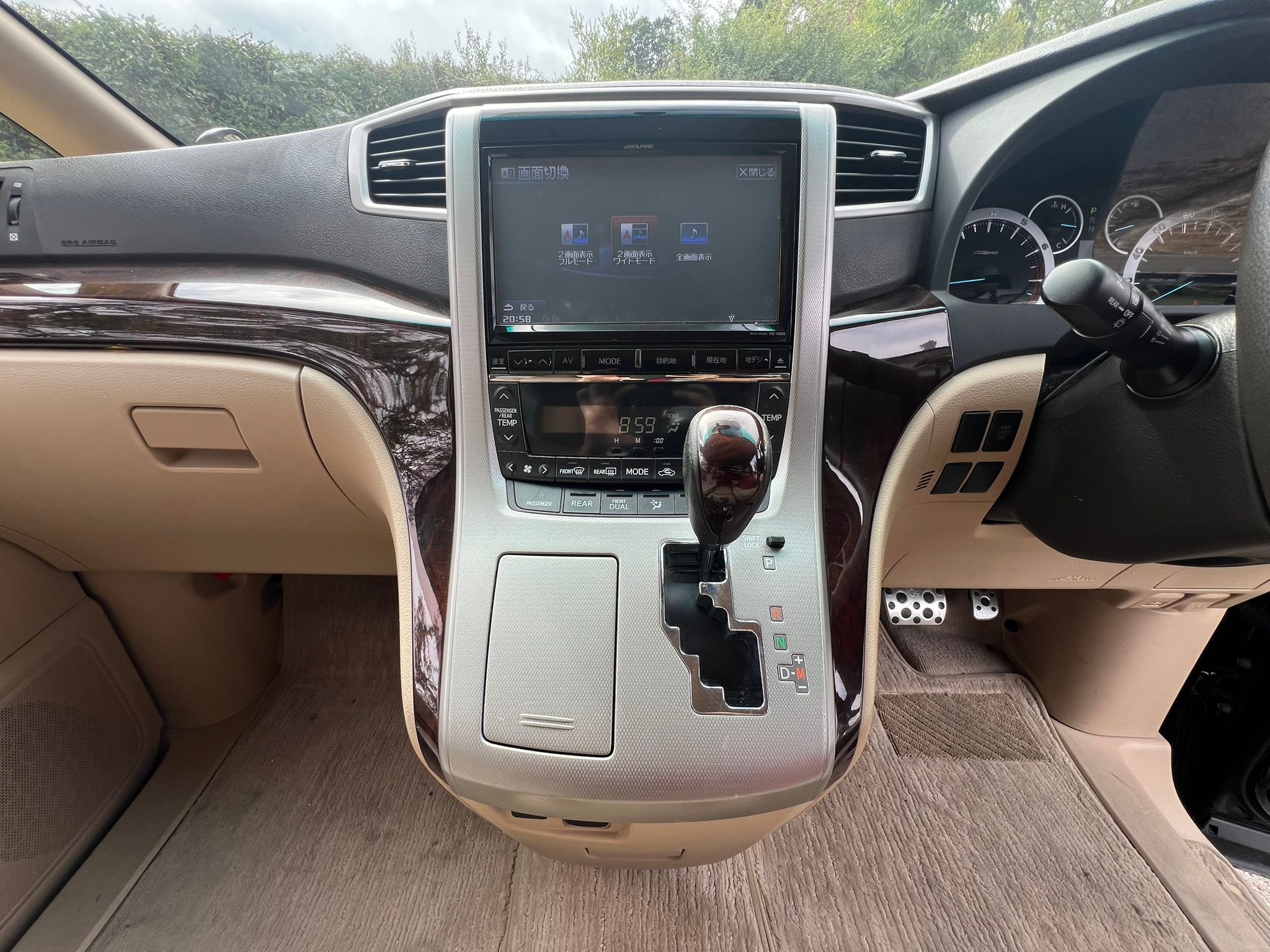 TOYOTA ALPHARD 2013, 240X PLATINUM SELECTION, 2.4 PETROL FULLY LOADED, 8 SEATER, BLACK ONYX PAINT, BEIGE CLOTH INTERIOR