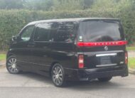 NISSAN ELGRAND 2007, HIGHWAY STAR, 3.5 V6 PETROL FULLY LOADED, 8 SEATER, BLACK PEARL PAINT, BLACK LEATHER INTERIOR