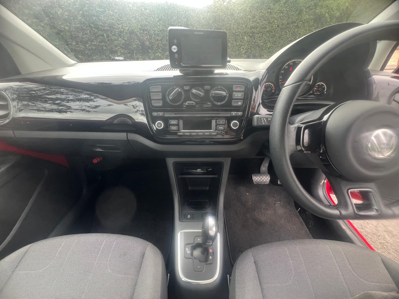 VOLKSWAGEN UP 2012, 1.0 PETROL FULLY LOADED, 4 SEATER, TORNADO RED PAINT, BLACK AND GREY CLOTH INTERIOR