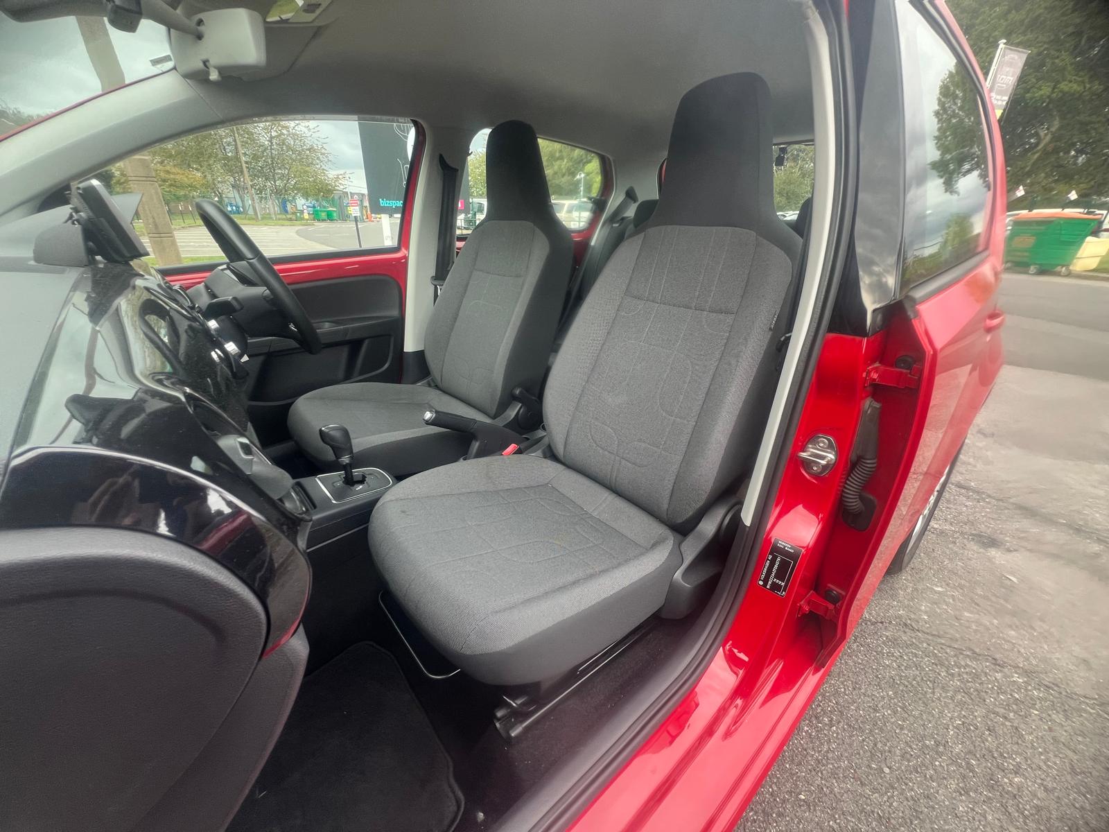 VOLKSWAGEN UP 2012, 1.0 PETROL FULLY LOADED, 4 SEATER, TORNADO RED PAINT, BLACK AND GREY CLOTH INTERIOR
