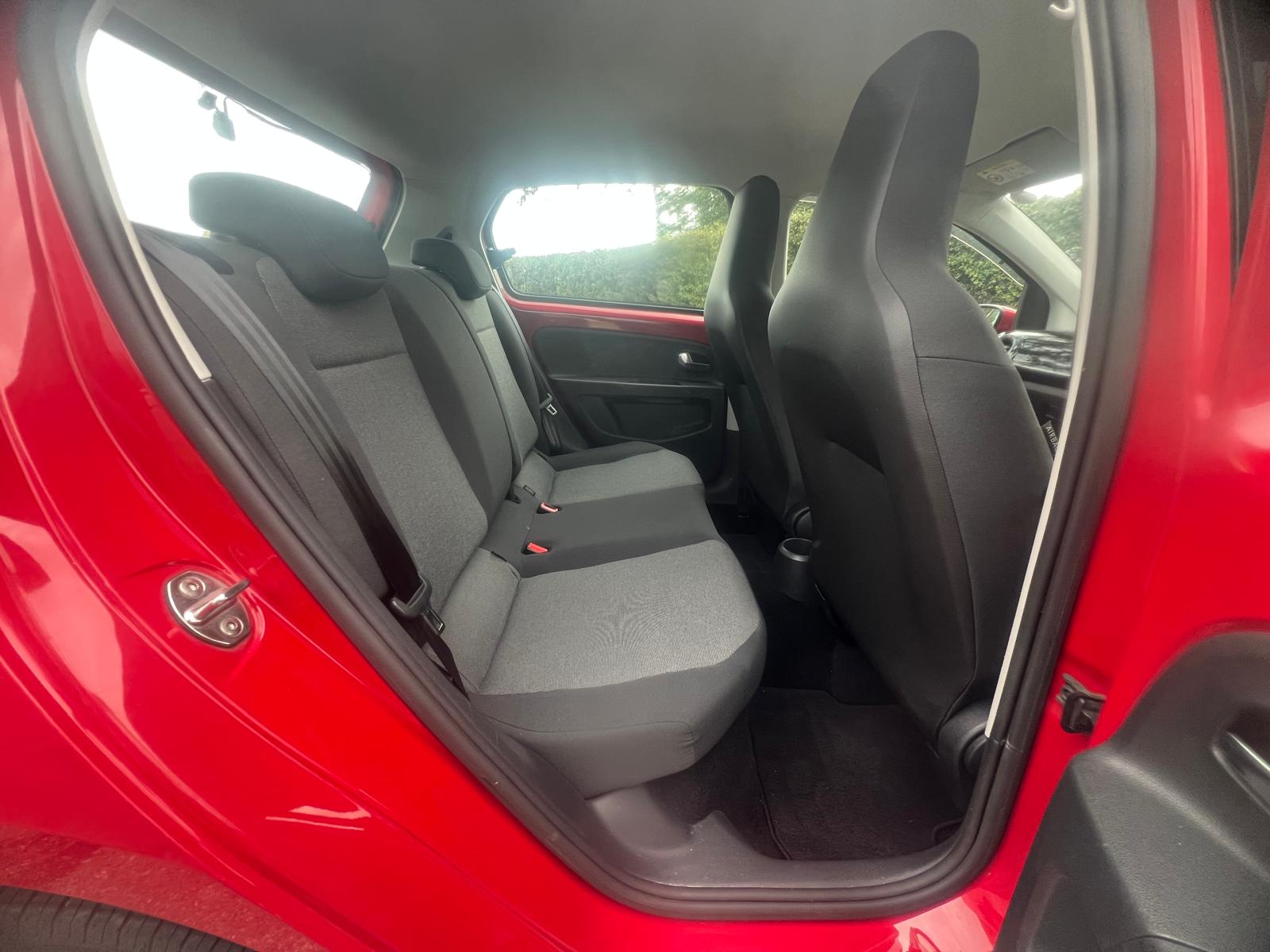 VOLKSWAGEN UP 2012, 1.0 PETROL FULLY LOADED, 4 SEATER, TORNADO RED PAINT, BLACK AND GREY CLOTH INTERIOR
