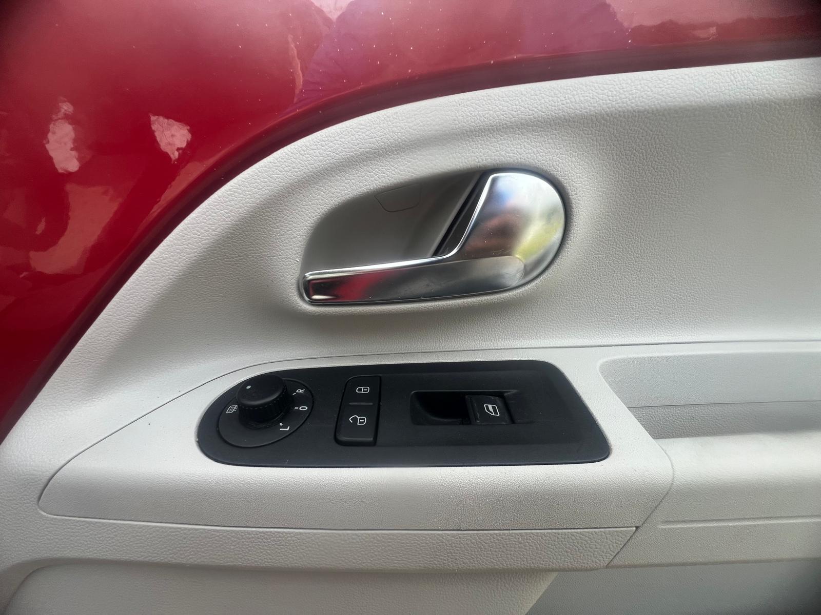 VOLKSWAGEN UP 2013, 1.0 PETROL FULLY LOADED, 4 SEATER, TORNADO RED PAINT, BLACK AND BEIEGE CLOTH INTERIOR